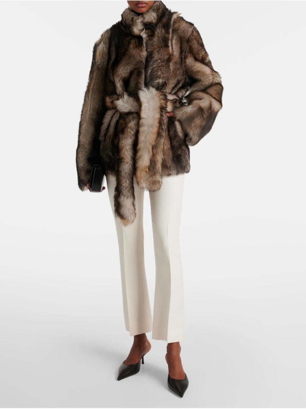 Nour Hammour Elsa shearling fur jacket